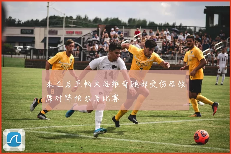 米兰后卫帕夫洛维奇腿部受伤恐缺席对阵帕尔马比赛